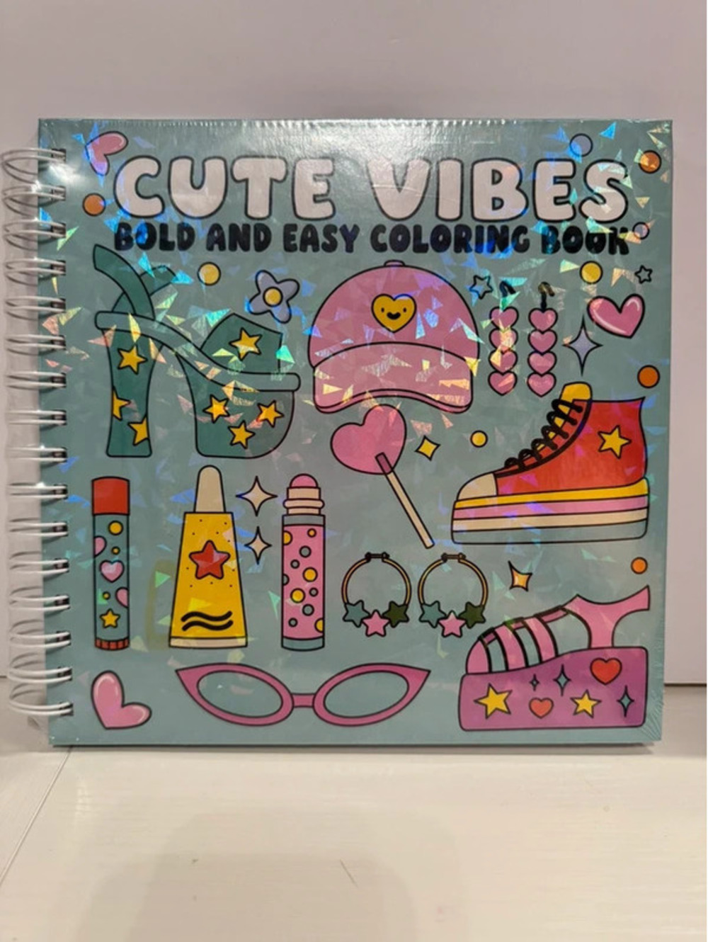 Cute Vibes Bold and Easy Coloring Book NWT